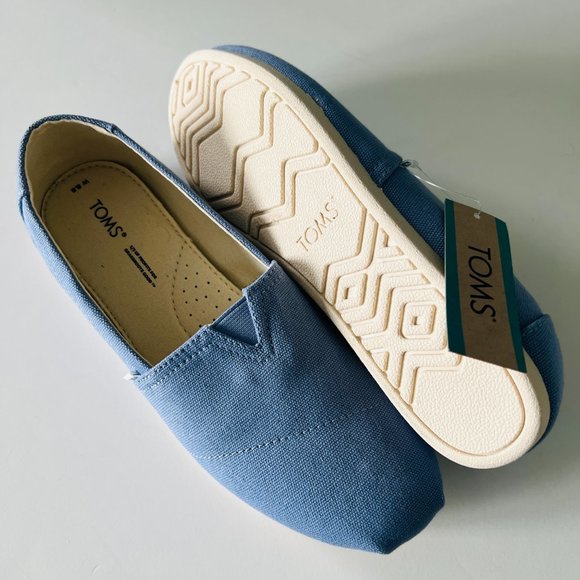 TOMS Alpargata "Faded Blue Canvas" Size 8.5 NWT - Picture 4 of 5